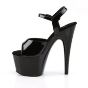 Pleaser ADORE-709 Platform Sandal (Black Patent/Black)