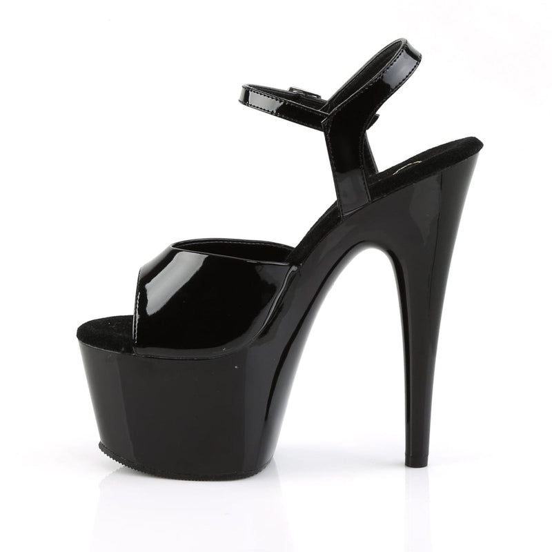 Pleaser ADORE-709 Platform Sandal (Black Patent/Black)