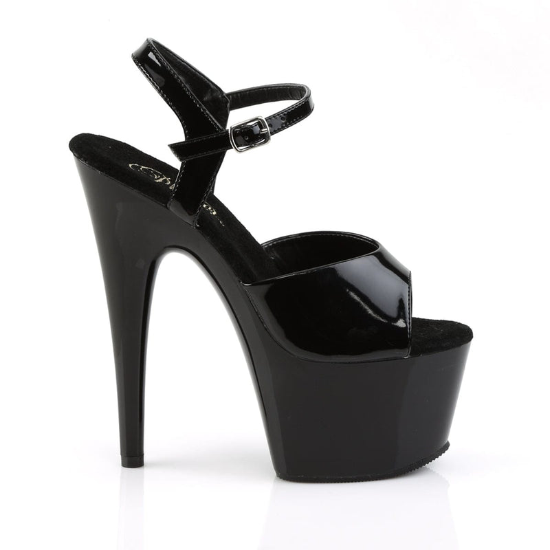Pleaser ADORE-709 Platform Sandal (Black Patent/Black)