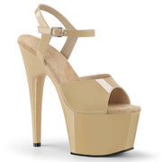 Pleaser ADORE-709 Platform Sandal (Cream Patent/ Cream)