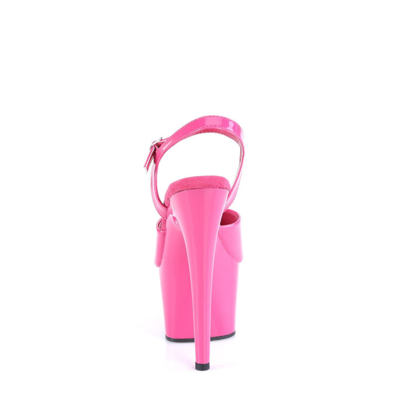 Pleaser ADORE-709 Platform Sandal (Hot Pink Patent/Hot Pink)