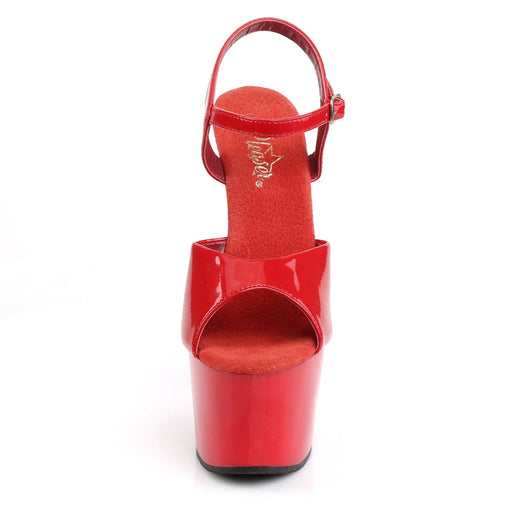Pleaser ADORE-709 Platform Sandal (Red/Red)