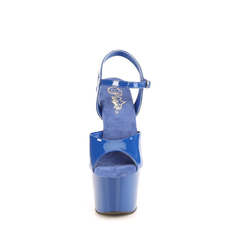 Pleaser ADORE-709 Platform Sandal (Royal Blue Patent/Royal Blue)