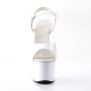 Pleaser ADORE-709 Platform Sandal (White/White)