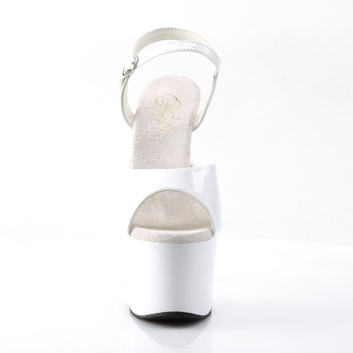 Pleaser ADORE-709 Platform Sandal (White/White)
