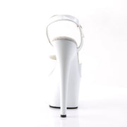 Pleaser ADORE-709 Platform Sandal (White/White)