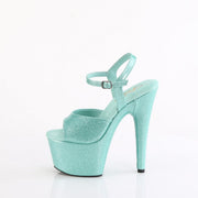 Pleaser ADORE-709GP Platform Sandal (Aqua Glitter Patent/M)
