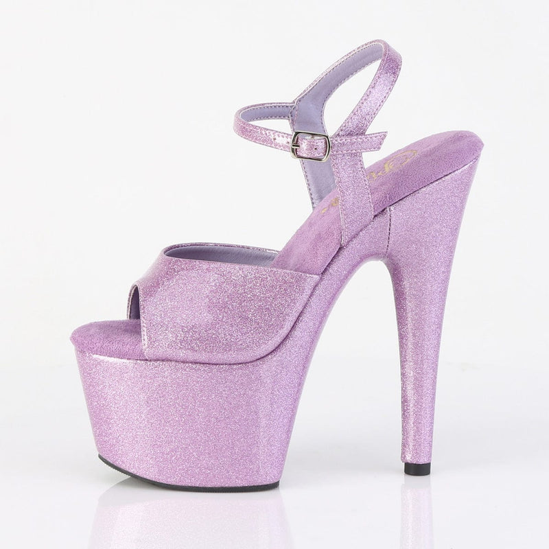 Pleaser ADORE-709GP Platform Sandal (Lilac Glitter Patent/M)
