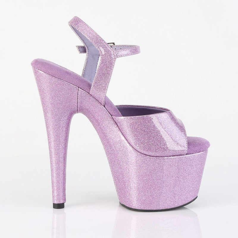 Pleaser ADORE-709GP Platform Sandal (Lilac Glitter Patent/M)