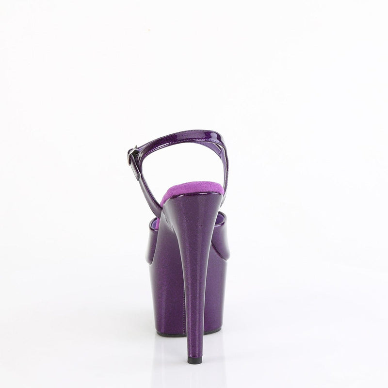 Pleaser ADORE-709GP Platform Sandal (Purple Glitter Patent/M)