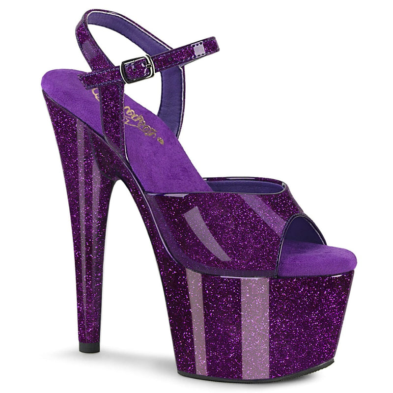 Pleaser ADORE-709GP Platform Sandal (Purple Glitter Patent/M)