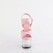Pleaser ADORE-709HT Platform Sandal (Baby Pink Holo/Holo Tinted)