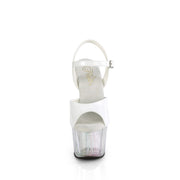 Pleaser ADORE-709HT Platform Sandal (White Holo/Holo Tinted)