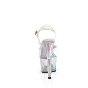 Pleaser ADORE-709HT Platform Sandal (White Holo/Holo Tinted)