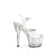 Pleaser ADORE-709HT Platform Sandal (White Holo/Holo Tinted)
