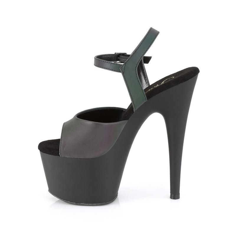 Pleaser ADORE-709REFL Platform Sandal (Green Multi Reflective/Black Matte)