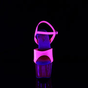 Pleaser ADORE-709UVT Platform Sandal (Neon Hot Pink Patent/Hot Pink Tinted)