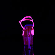 Pleaser ADORE-709UVT Platform Sandal (Neon Hot Pink Patent/Hot Pink Tinted)
