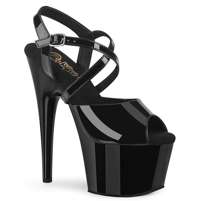 Pleaser ADORE-724 Platform Sandal (Black Patent/Black)