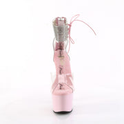 Pleaser ADORE-724RS Platform Sandal (Clear/Baby Pink)