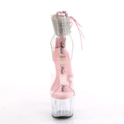 Pleaser ADORE-724RS Platform Sandal (Clear-Baby Pink/Clear)