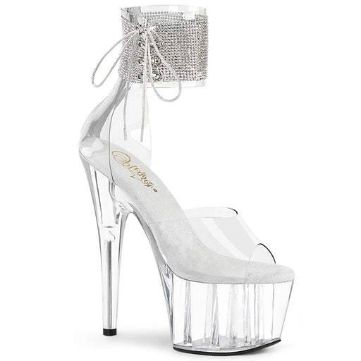 Pleaser ADORE-724RS Platform Sandal (Clear/Clear)