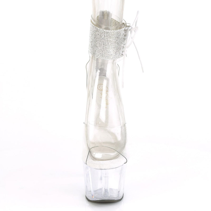 Pleaser ADORE-724RS Platform Sandal (Clear/Clear)