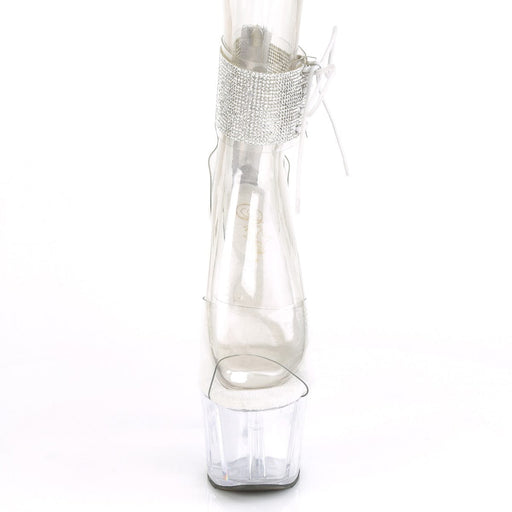 Pleaser ADORE-724RS Platform Sandal (Clear/Clear)
