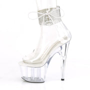 Pleaser ADORE-724RS Platform Sandal (Clear/Clear)