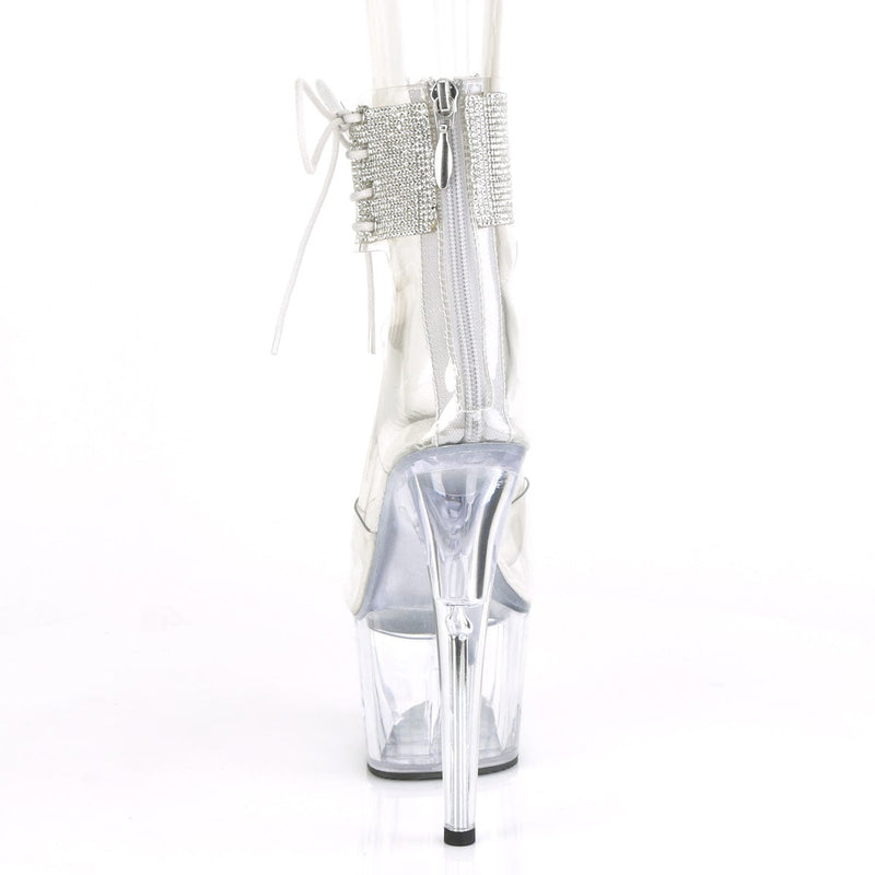 Pleaser ADORE-724RS Platform Sandal (Clear/Clear)