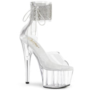 Pleaser ADORE-724RS Platform Sandal (Clear/Clear)