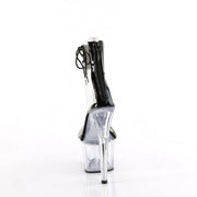 Pleaser ADORE-727RS Platform Sandal (Clear-Black/Clear)