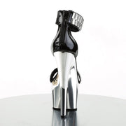 Pleaser ADORE-769RS Platform Sandal (Black/Silver Chrome)