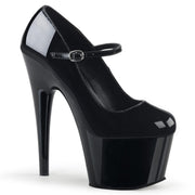 Pleaser ADORE-787 Platform Pump (Black Patent/Black)