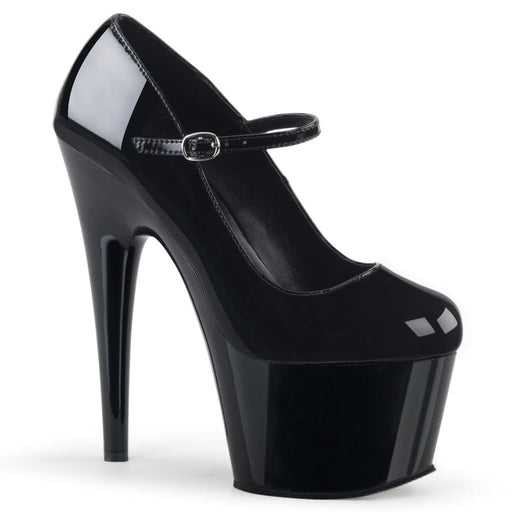 Pleaser ADORE-787 Platform Pump (Black Patent/Black)