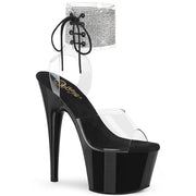 Pleaser ADORE-791-2RS Platform Sandal (Clear/Black)