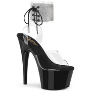 Pleaser ADORE-791-2RS Platform Sandal (Clear/Black)