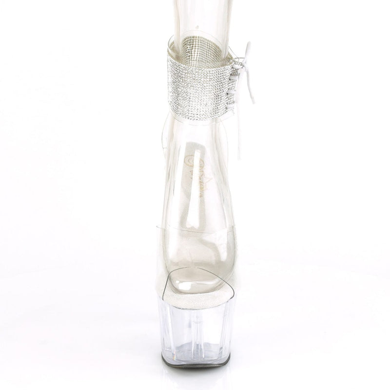 Pleaser ADORE-791-2RS Platform Sandal (Clear/Clear)