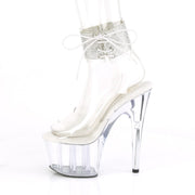 Pleaser ADORE-791-2RS Platform Sandal (Clear/Clear)