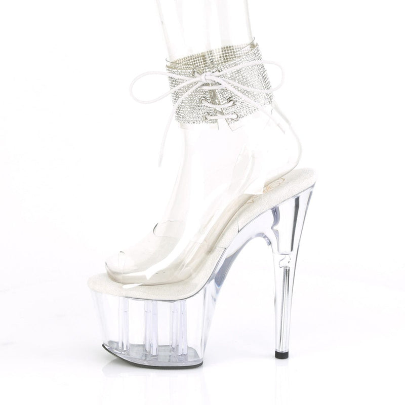 Pleaser ADORE-791-2RS Platform Sandal (Clear/Clear)