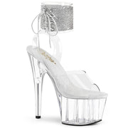 Pleaser ADORE-791-2RS Platform Sandal (Clear/Clear)