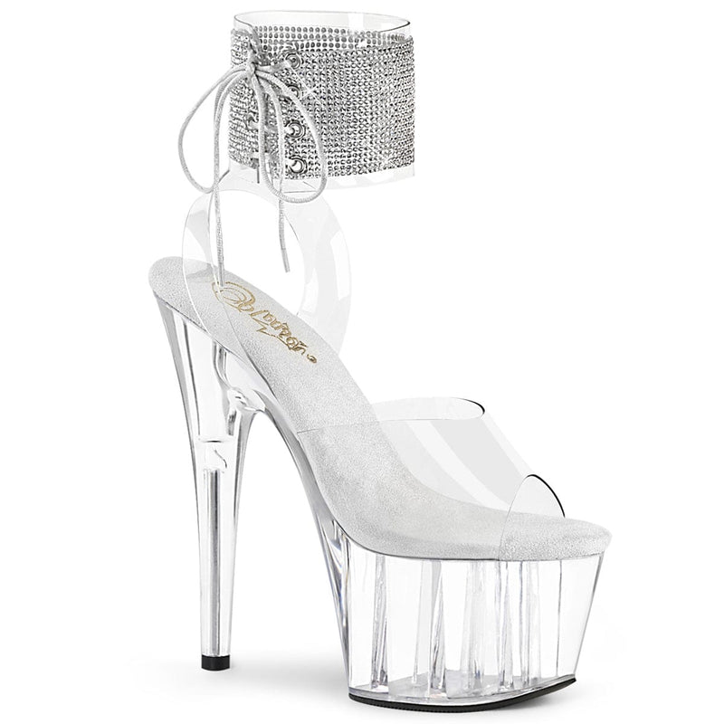 Pleaser ADORE-791-2RS Platform Sandal (Clear/Clear)