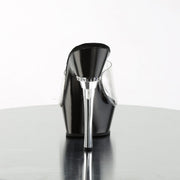Pleaser ALLURE-601 Platform Sandal (Clear/Black)