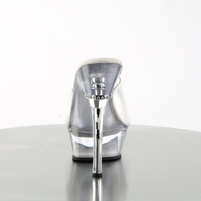 Pleaser ALLURE-601 Platform Sandal (Clear/Clear)