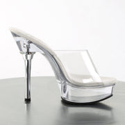 Pleaser ALLURE-601 Platform Sandal (Clear/Clear)
