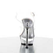 Pleaser ALLURE-608 Platform Sandal (Clear/Clear)