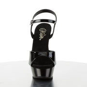 Pleaser ALLURE-609 Platform Sandal (Black Patent/Black)