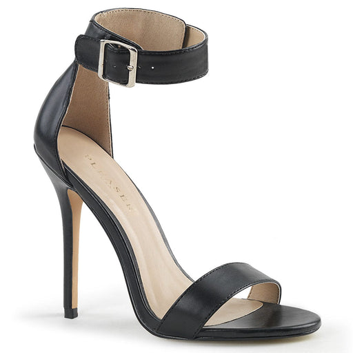 Pleaser AMUSE-10 Sandal (Black Pu)