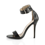 Pleaser AMUSE-10 Sandal (Black Pu)