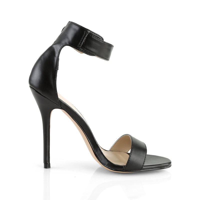 Pleaser AMUSE-10 Sandal (Black Pu)
